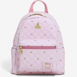 Loungefly Pink Disney Castle Mini Backpack